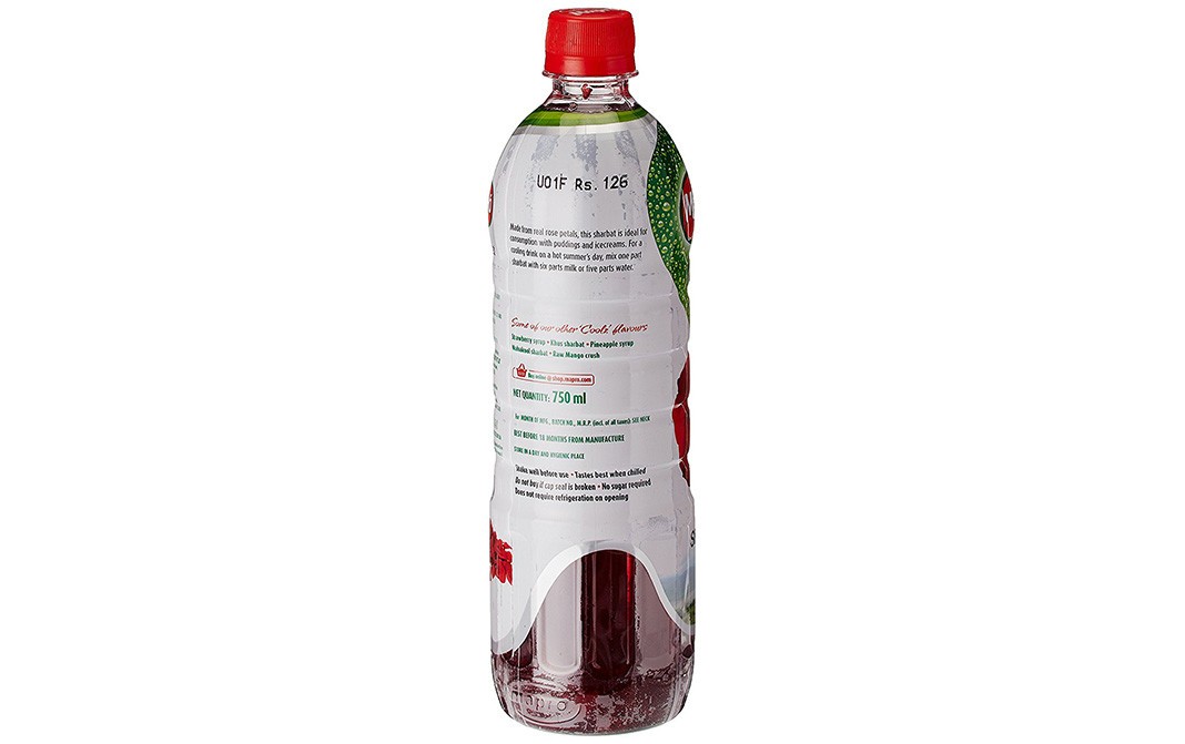 Mapro Coolz Rose Sharbat    Plastic Bottle  750 millilitre